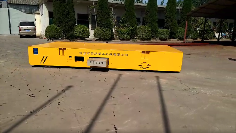 無(wú)軌電動(dòng)平車(chē)自由轉彎運行平穩測試視頻